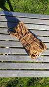 Thinner tan cotton shibari rope