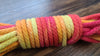 Red/orange/yellow solid braid cotton rope