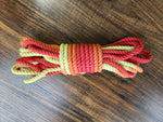 Red/orange/yellow cotton 3ply rope