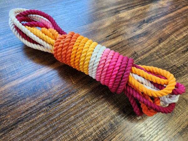 Lenian Rope Lesbian pride cotton 3ply rope – Ropeboundkitten