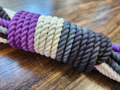 Asexual pride cotton 3ply rope