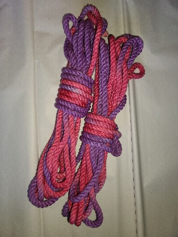 Pink/Purple cotton 3ply rope