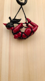 Devil shibari pendant