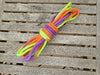 Greeen/orange/purple cotton 3ply rope