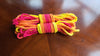 Red/orange/yellow jute shibari rope