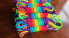 Rainbow jute shibari rope
