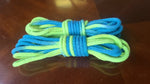 Blue/green solid braid cotton rope