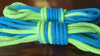 Blue/green solid braid cotton rope