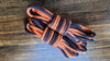 Orange/black solid braid cotton rope