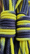 Yellow/black solid braid cotton rope