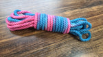 Pink/Teal cotton 3ply rope