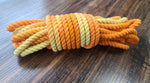 Orange/yellow cotton 3ply rope