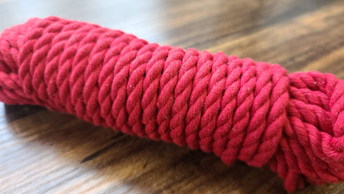 Red cotton 3ply rope