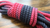 Red/black cotton 3ply rope
