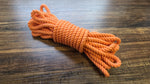 Orange cotton 3ply rope