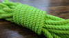 Neon green cotton 3ply rope