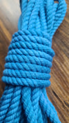 Teal cotton 3ply rope
