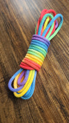 Rainbow solid braid cotton rope