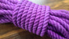 Purple cotton 3ply rope