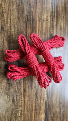 intermediate shibari rope set 2x4m/13,14ft + 4x8m/26,24ft