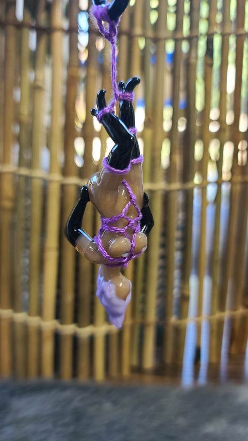 Mistress glass shibari pendant