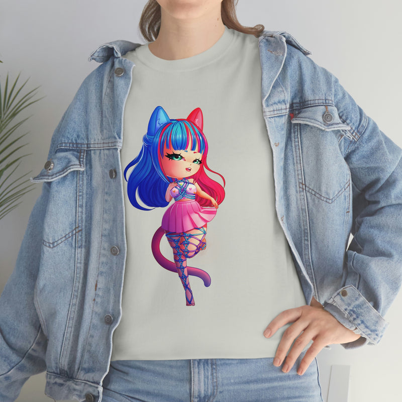 Shibari Kawaii Kitten Unisex Heavy Cotton Tee