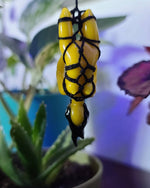 Mini yellow shibari pendant