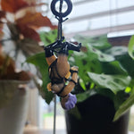 Purple mistress glass shibari pendant