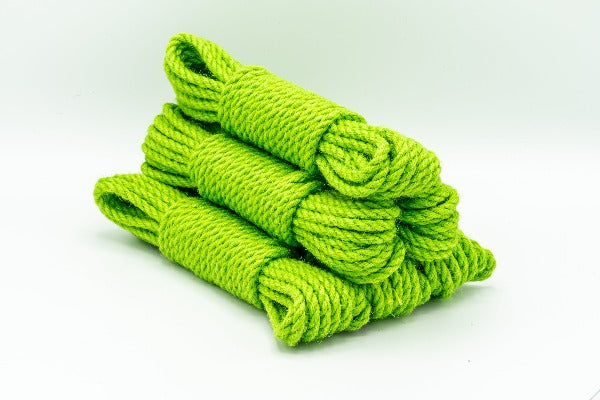 Lime Green Dyed Jute Rope