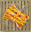 Yellow/orange/white cotton 3ply rope